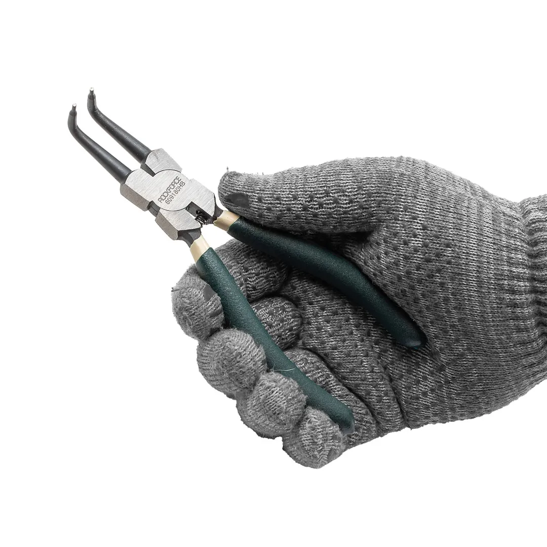 Съемник стопорных колец гнутый на сжим 90°, 180 мм RockForce RF-609180HB