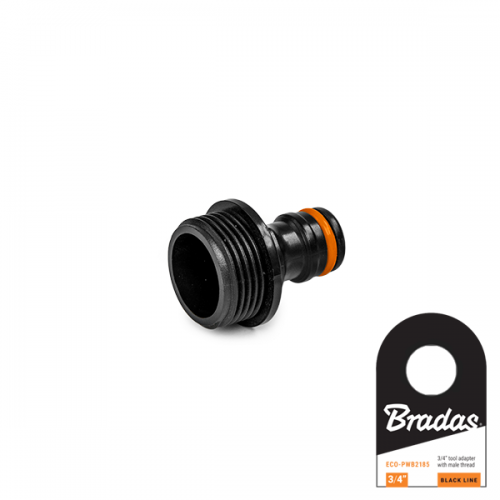 Адаптер с наружной резьбой 3/4'' BLACK LINE Bradas ECO-PWB2185