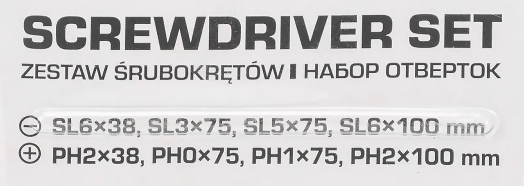 Набор отверток SL, PH 8 пр YATAFORCE YF-7008B