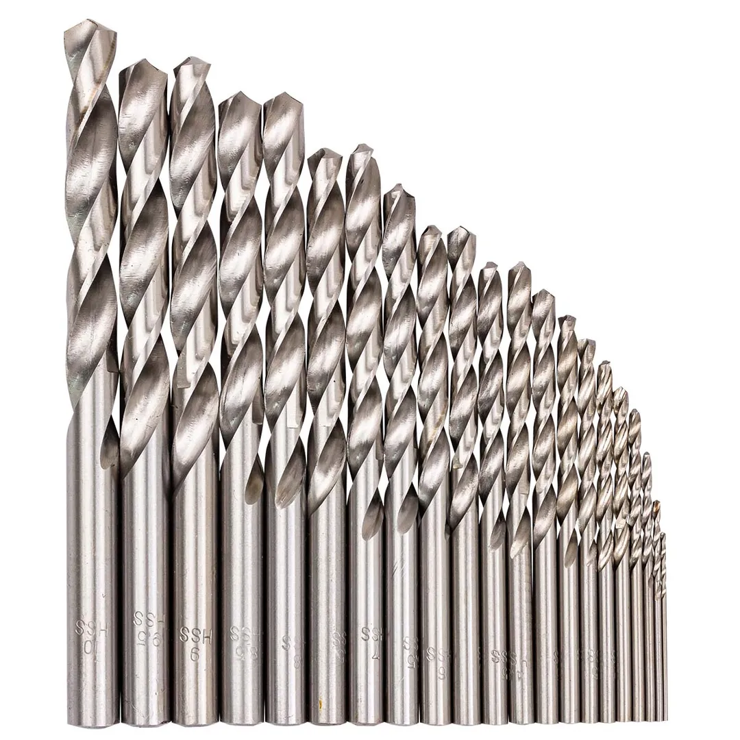 Набор сверл по металлу 1-10 мм HSS 21 пр ForceKraft FK-924U21S