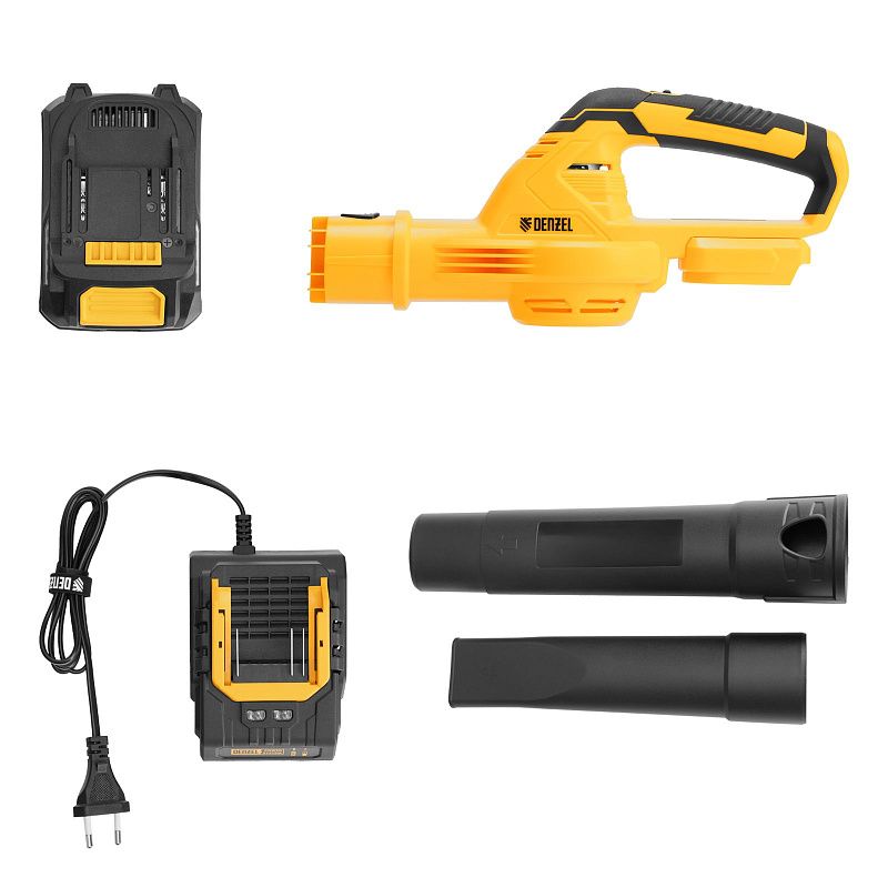 Воздуходувка аккумуляторная, AB-500, 60 м/с, 500 м3/ч, Li-Ion, 20 В Denzel 59608