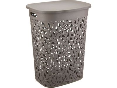 Корзина для белья ФЛОРА 55 л, французскский серый IDEA M2621