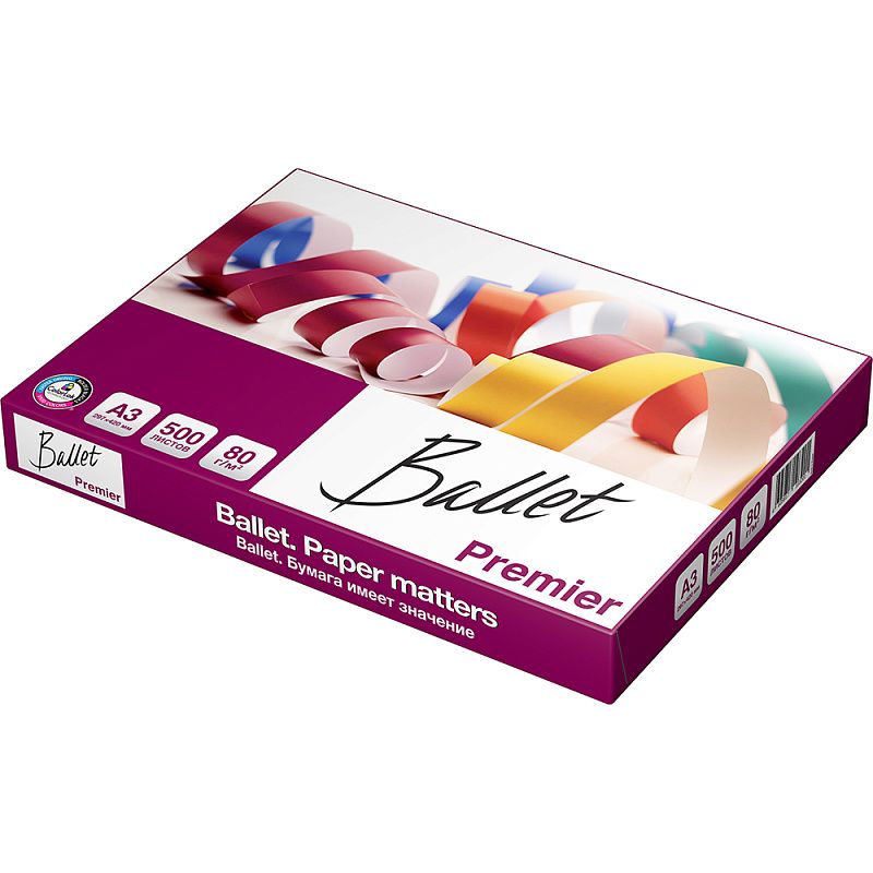 Бумага "Ballet Premier", А3, 500 листов, 80 г/м2