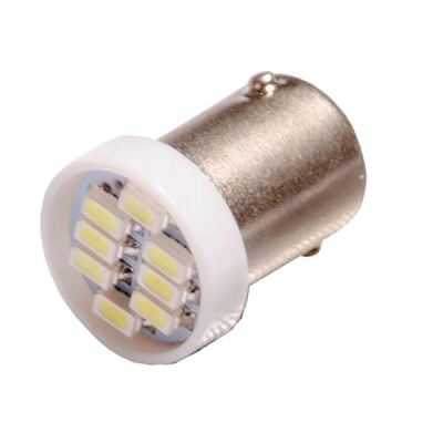 Автолампа диод T,5 (T4W) 12V SMD BA9s 1-конт Белая габарит/стоп/салон/номер SKYWAY S08201228