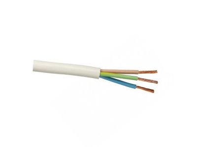 Провод ПВС 3х4, бухта 100 м, белый ККЗ KKZ40-00008025