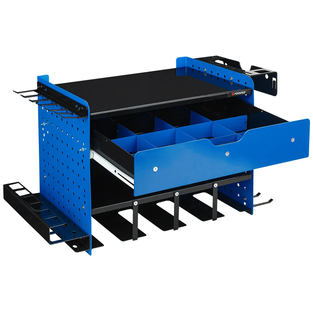 Полка металлическая для инструментов с ящиком Forsage F-Hanna 43/2