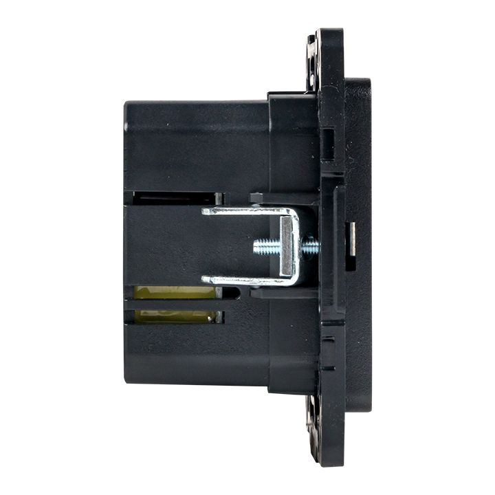 Стокгольм Механизм Розетки с 2USB type-A + type-C черный EKF PROxima EZR-2USB-type-C