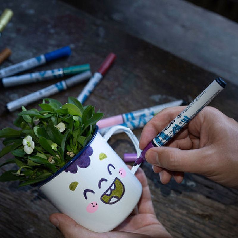 Набор маркеров перманентных Schneider "Paint-It 011 Set 2", 4 шт, ассорти металлик