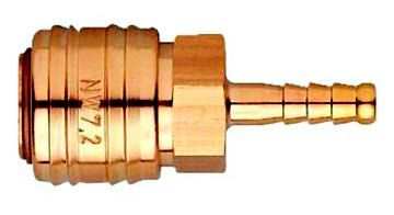 Быстросъемная муфта, "мама"-"елочка" 13 мм, латунь, WUMAX 16991213