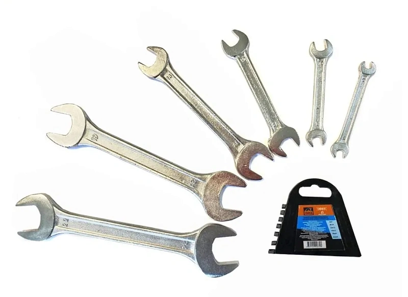 Набор ключей рожковых 6х7-22х24 мм 6 пр ISMA ISMA-5067