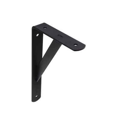 Полкодержатель мет. LINE 300*200*30*4, черный AKS 68571