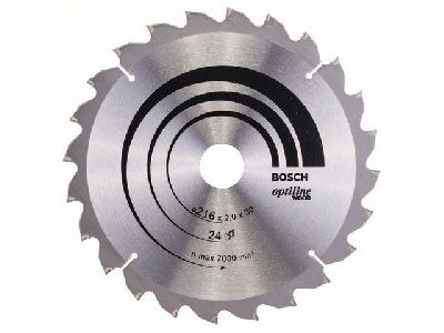 Диск пильный 216х30 мм 24 зуб. по дереву OPTILINE WOOD Bosch 2608640431