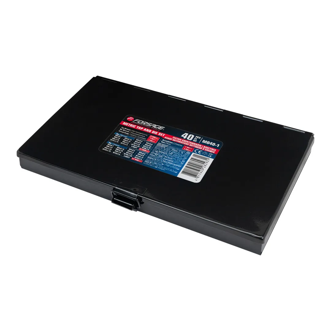 Набор метчиков и плашек метрических 40 пр Forsage F-M040-1