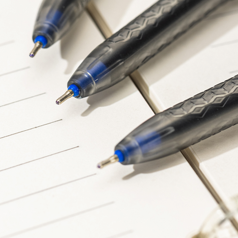 Ручка шариковая "Arrow", 0.7 мм, прозрачный, синий, стерж. синий