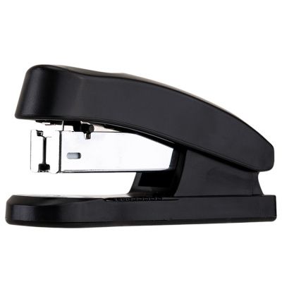 Скобосшиватель "Deli", 25 листов, черный