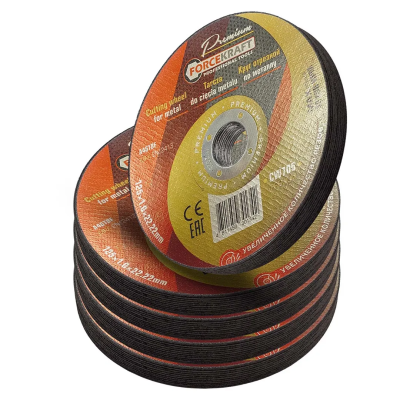 Круг отрезной по металлу 125x1x22,2 мм, 50 шт ForceKraft FK-CW705 PREMIUM[50шт к-т]