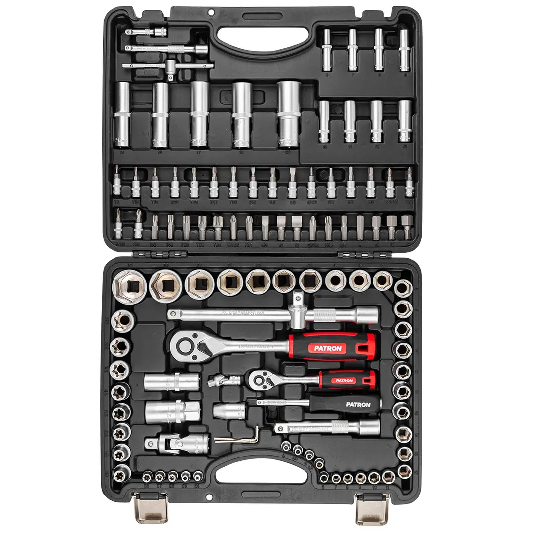 Набор инструментов 108 пр 1/4''&1/2'' 6-гр PATRON P-41082-5