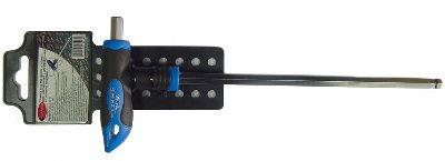 Т-образный шестигранный ключ с шаром и прорезиненной рукояткой 10 мм. RockForce RF-76510G