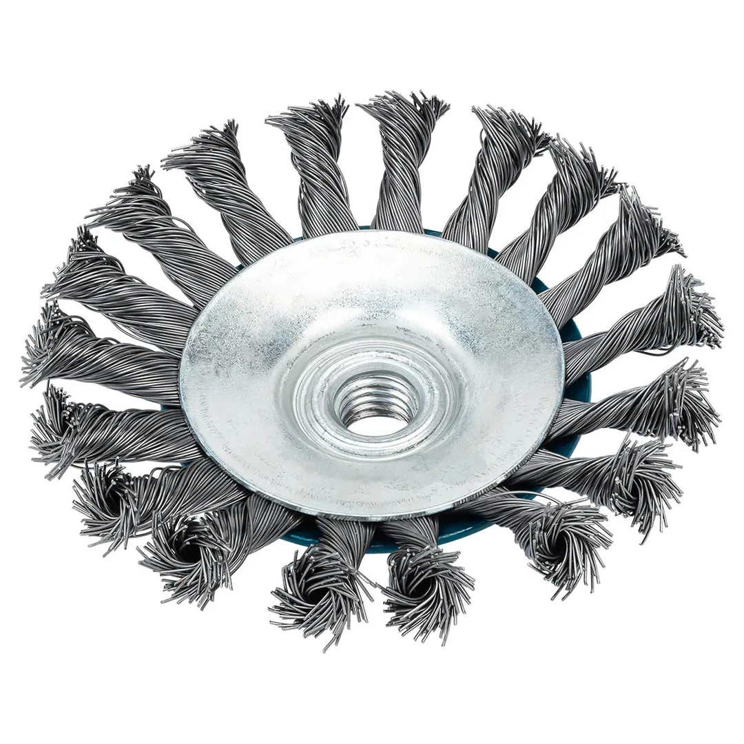 Кордщетка дисковая ''получаша''стальная витая для УШМ 115 мм Forsage F-BWD145