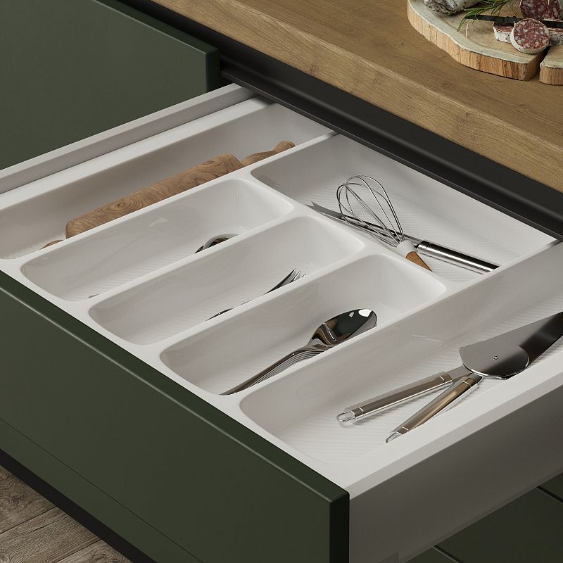 Лоток для столовых приборов 500 LINER 435*430, белый AKS 117209