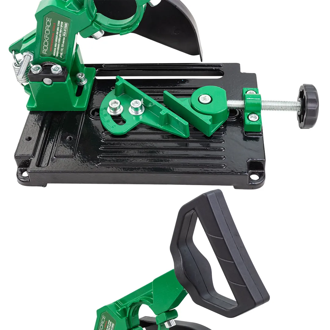 Стойка для дрели и УШМ металлическая универсальная Ø100, 115, 125 мм RockForce RF-PEX-612606