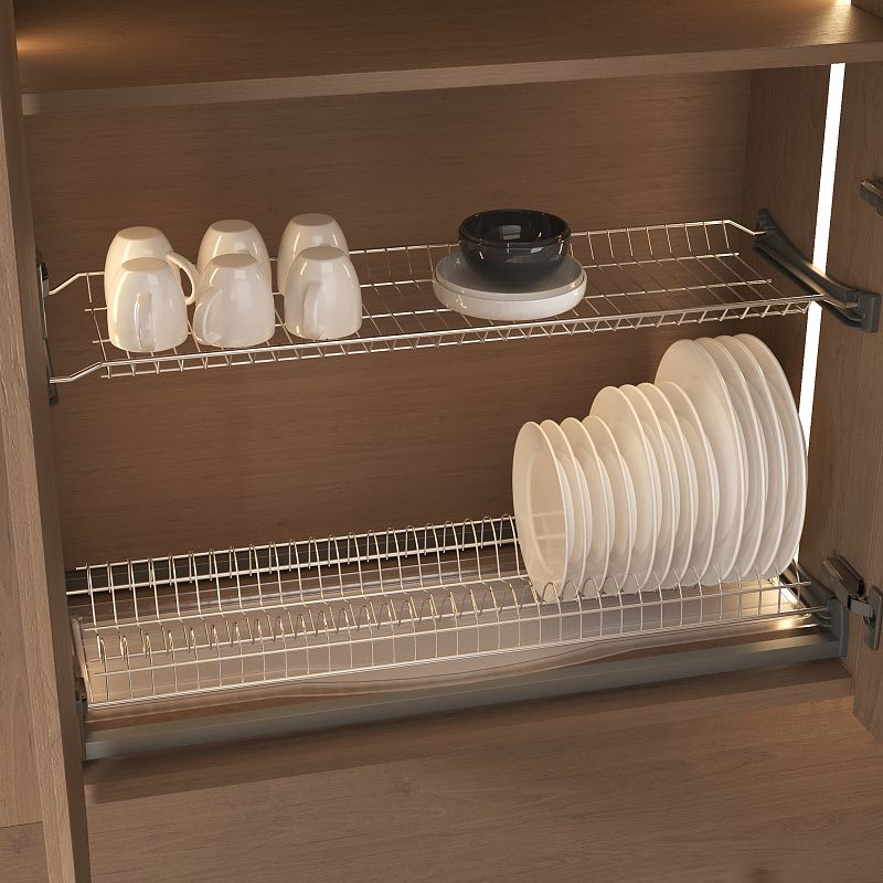 Сушка для посуды 800 HUGO с профилем, хром AKS 113238