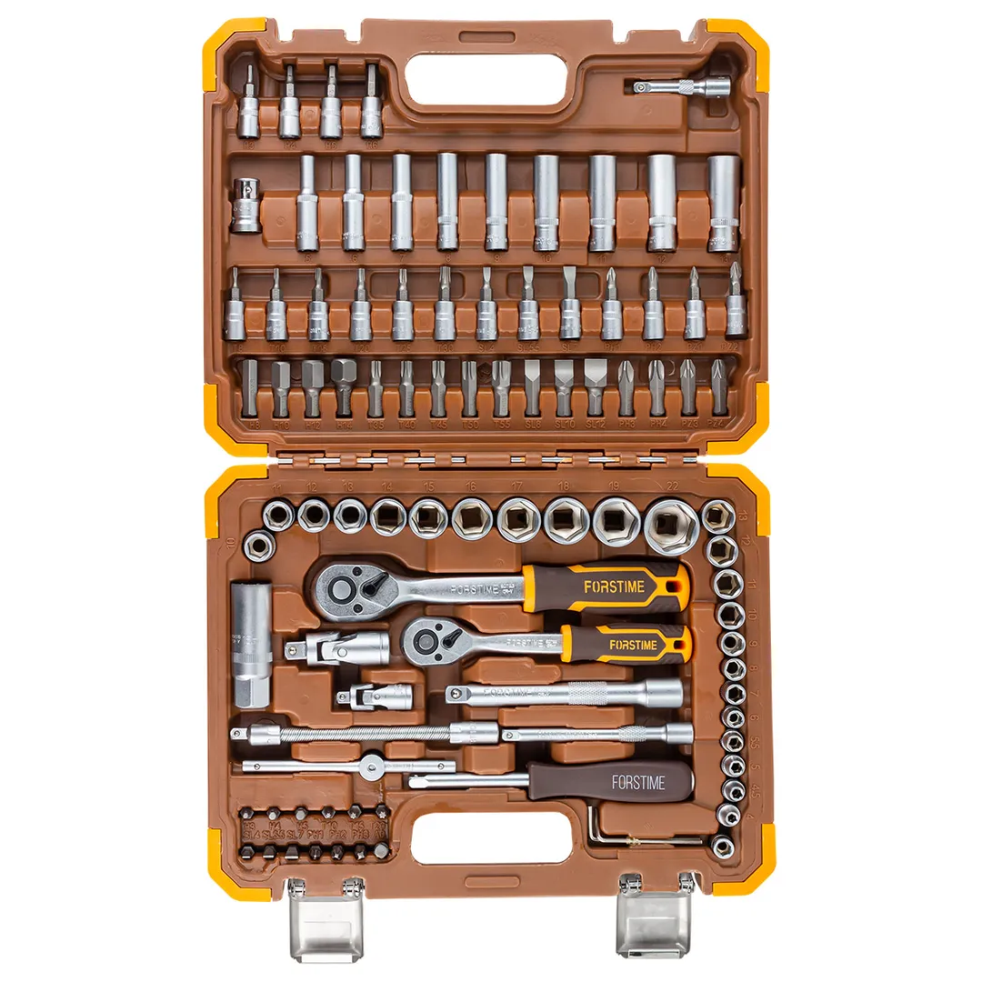 Набор инструментов 94 пр 1/4''&3/8'' 6-гр. FORSTIME FT-4941-5DS