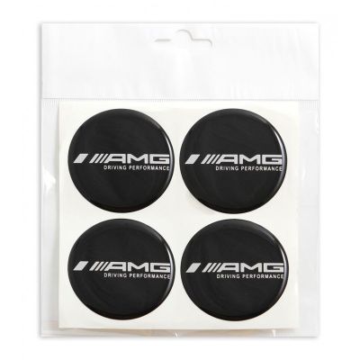 Наклейки на колпак СИЛИКОН 55мм AMG 4 пр KOTA