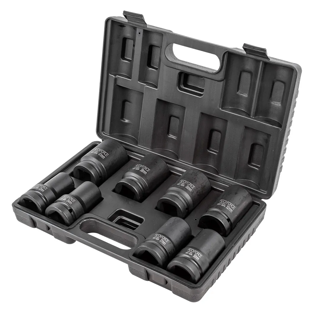 Набор головок ударных глубоких 8 пр. 1" 6-гр. 22-41 мм RockForce RF-8081-5MPB