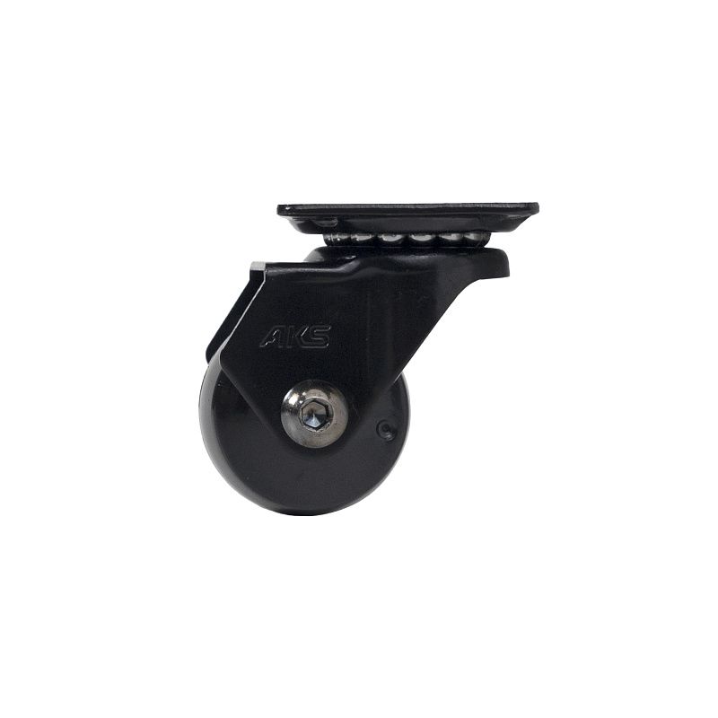 Колесо меб. ORION d35 h50 с площадкой, черный AKS 122754