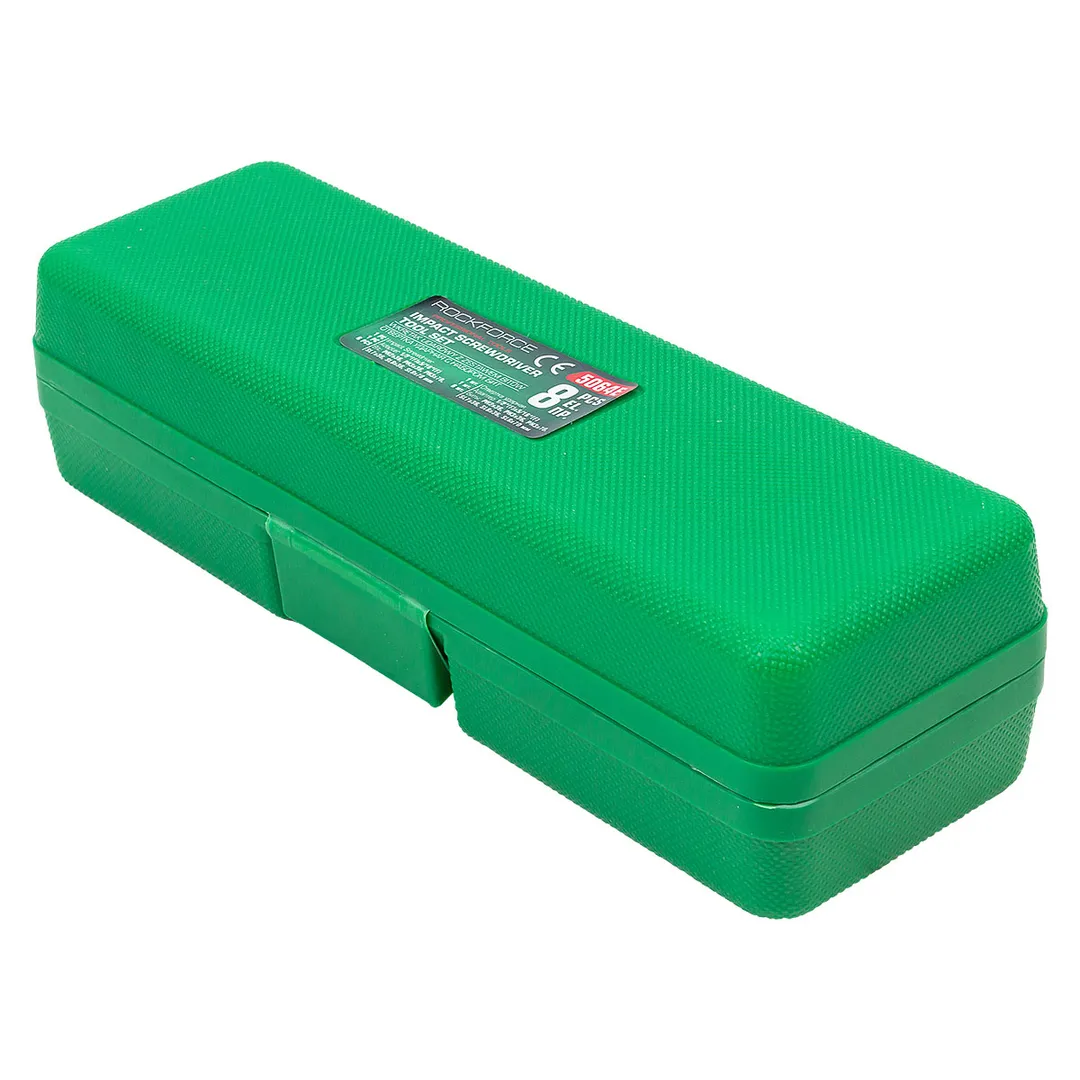Отвертка ударная с набором бит, 8 пр. RockForce RF-5064E