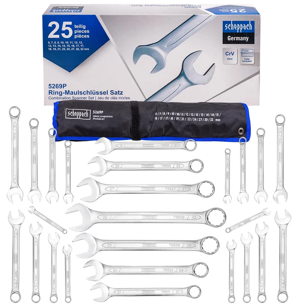 Набор ключей комбинированных 3-36 мм 25 пр Scheppach Sch-5269P