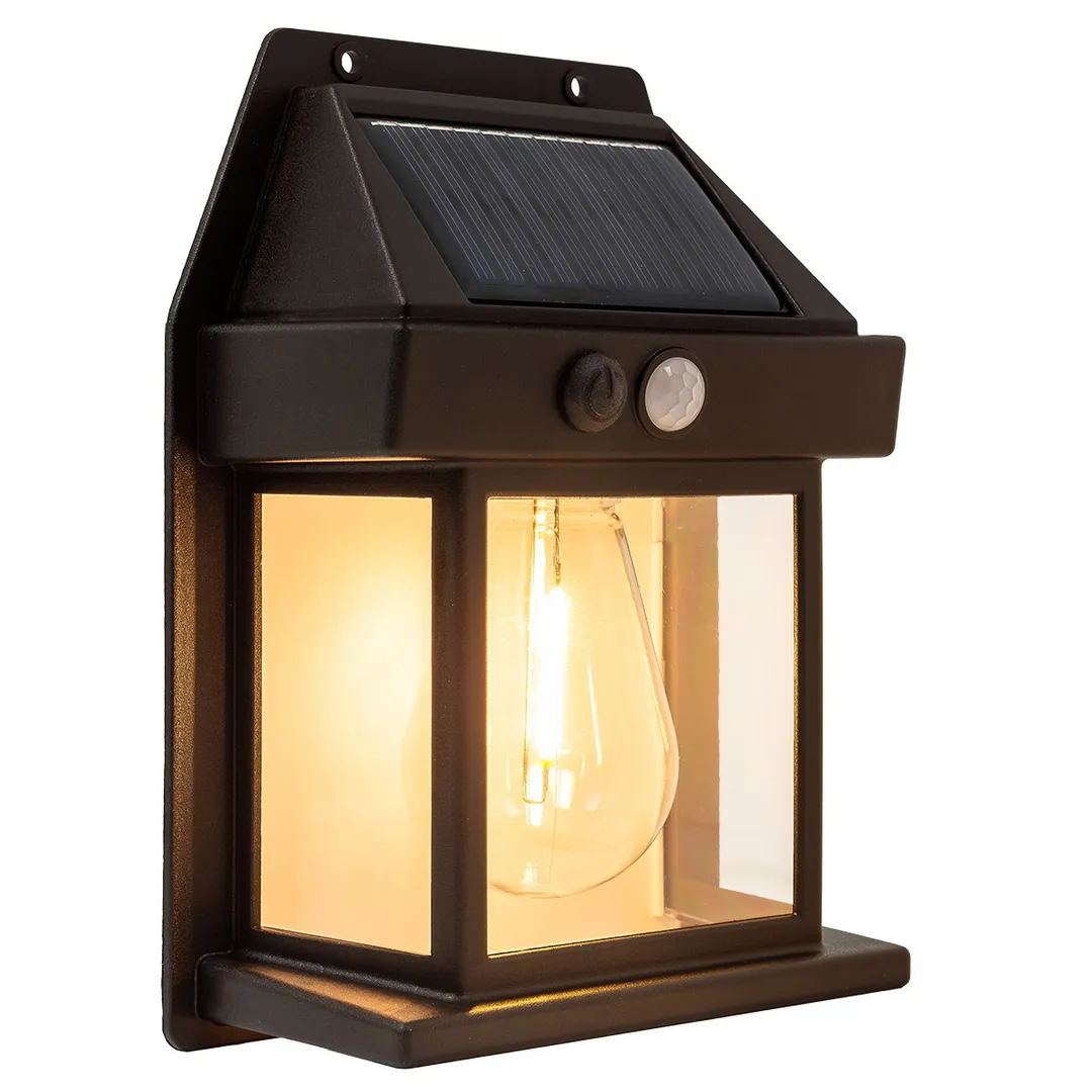 Светильник светодиодный на солнечной батарее с датчиком движения RockForce RF-WL6009 Black