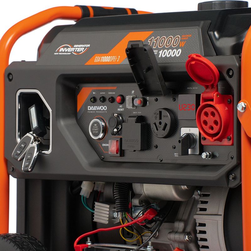 Генератор бензиновый инверторный GDA 11000DPEi-3 Daewoo Power GDA 11000DPEi-3