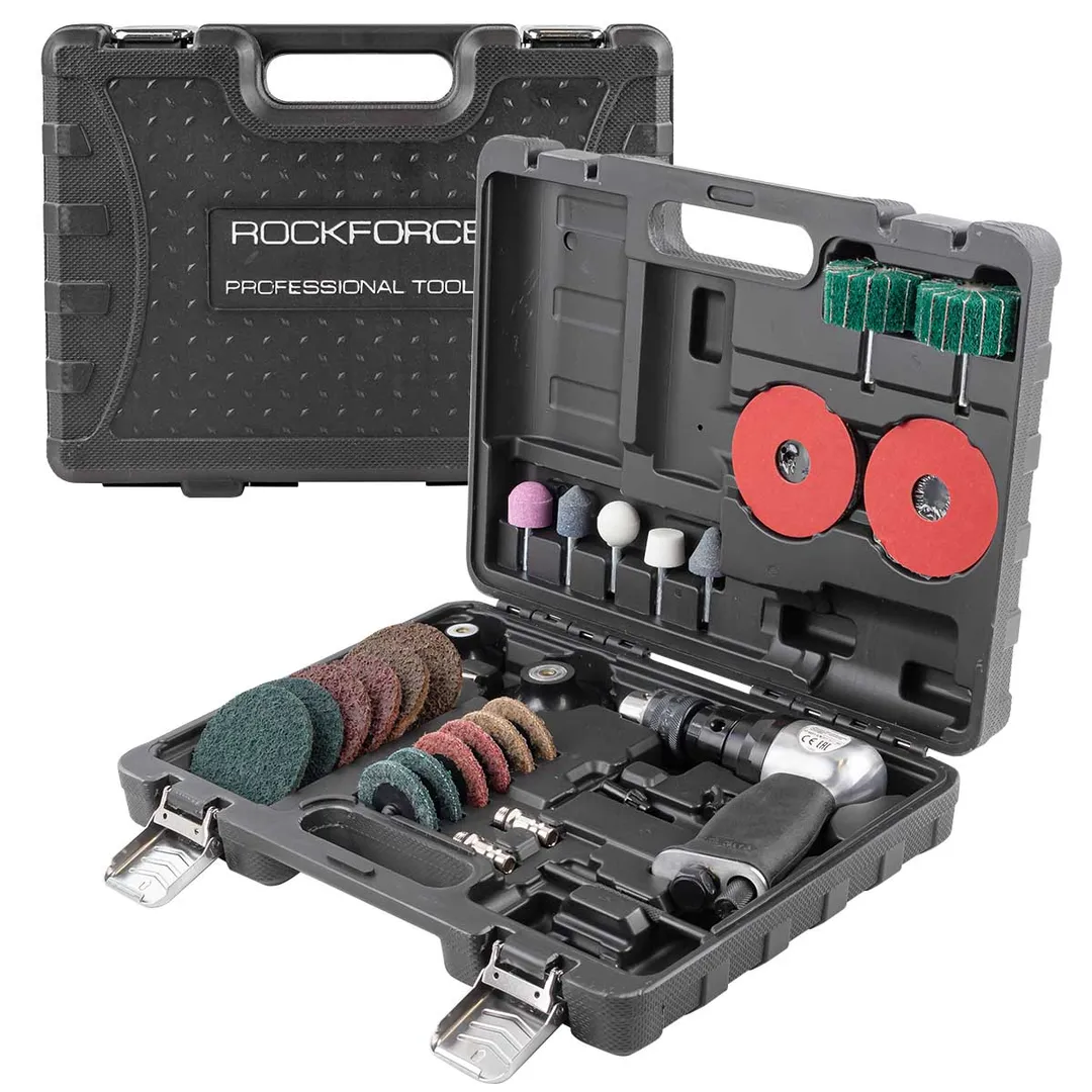 Пневмодрель с комлектом аксессуаров RockForce RF-SM-710