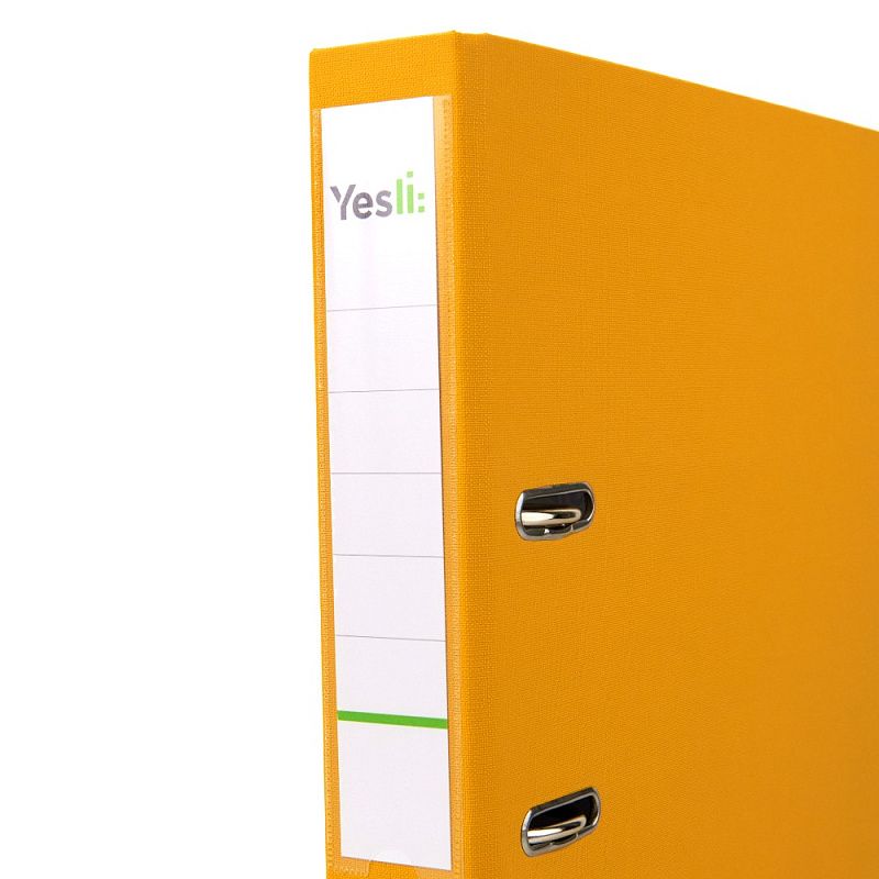 Папка-регистратор "Yesli:", А4, 50 мм, ПВХ, желтый