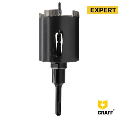 Коронка алмазная 68 мм по бетону армированному М16 серия "Expert" GRAFF 2768120