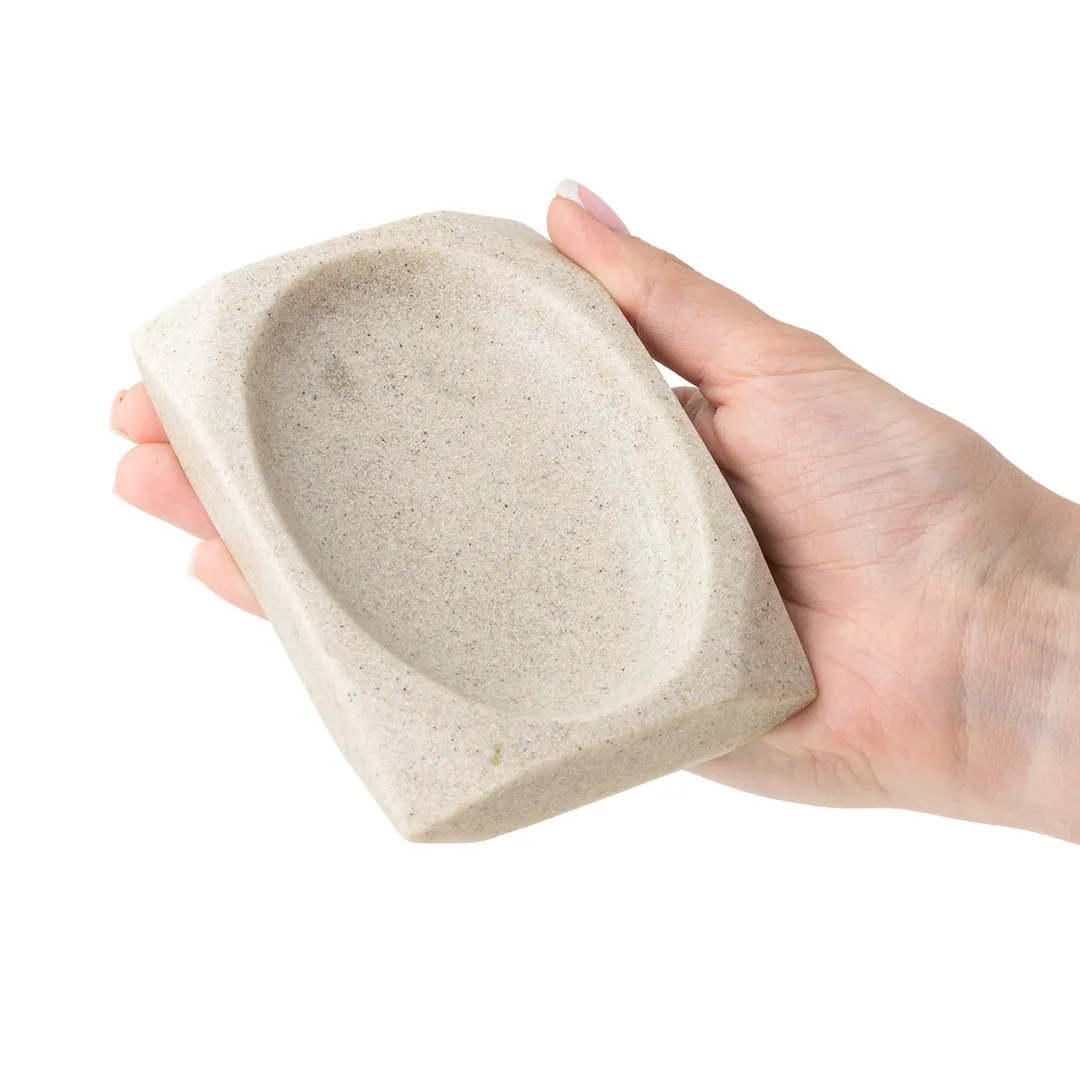 Набор для ванной комнаты 4 пр., мыльница, дозатор для мыла, подставка для зубных щеток, подставка для косметических аксессуаров La and Te beaute LT-BS-3