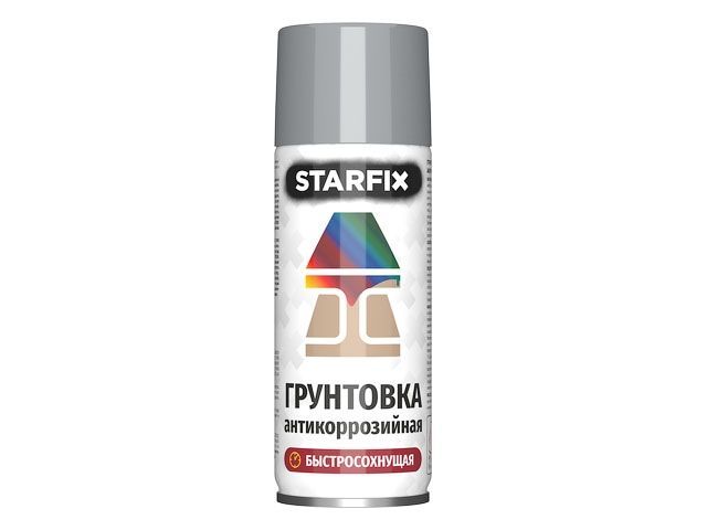 Грунтовка антикоррозийная серый Starfix 520мл (7040) (Серое окно) SM-36670-1