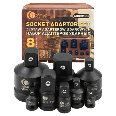 Набор ударных адаптеров 8 пр FORSTIME FT-4089MPB