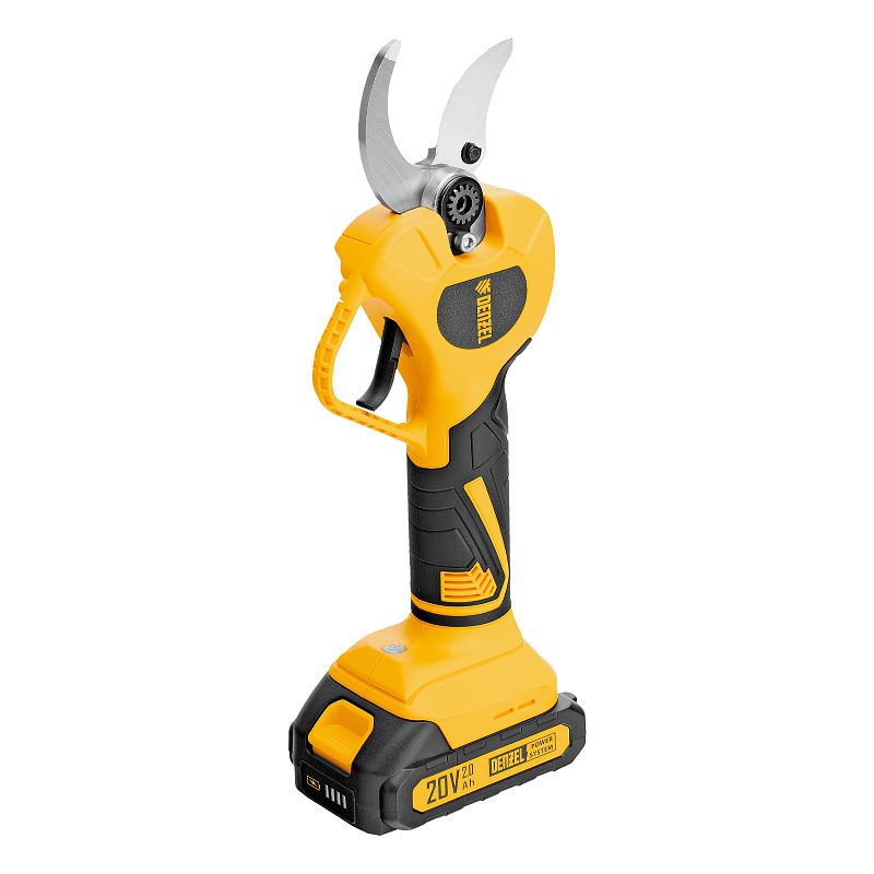 Секатор аккумуляторный, бесщет., CP-40BL, Li-Ion, 20 В, лезвия SK5 Denzel 59438