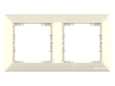 Рамка 2-ая горизонтальная кремовая, DARIA, Mutlusan 21208001202