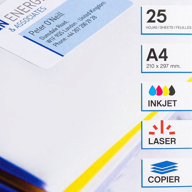 Самоклеящиеся этикетки универсальные Apli, 70x37 мм, 25 листов, 24 шт, белый