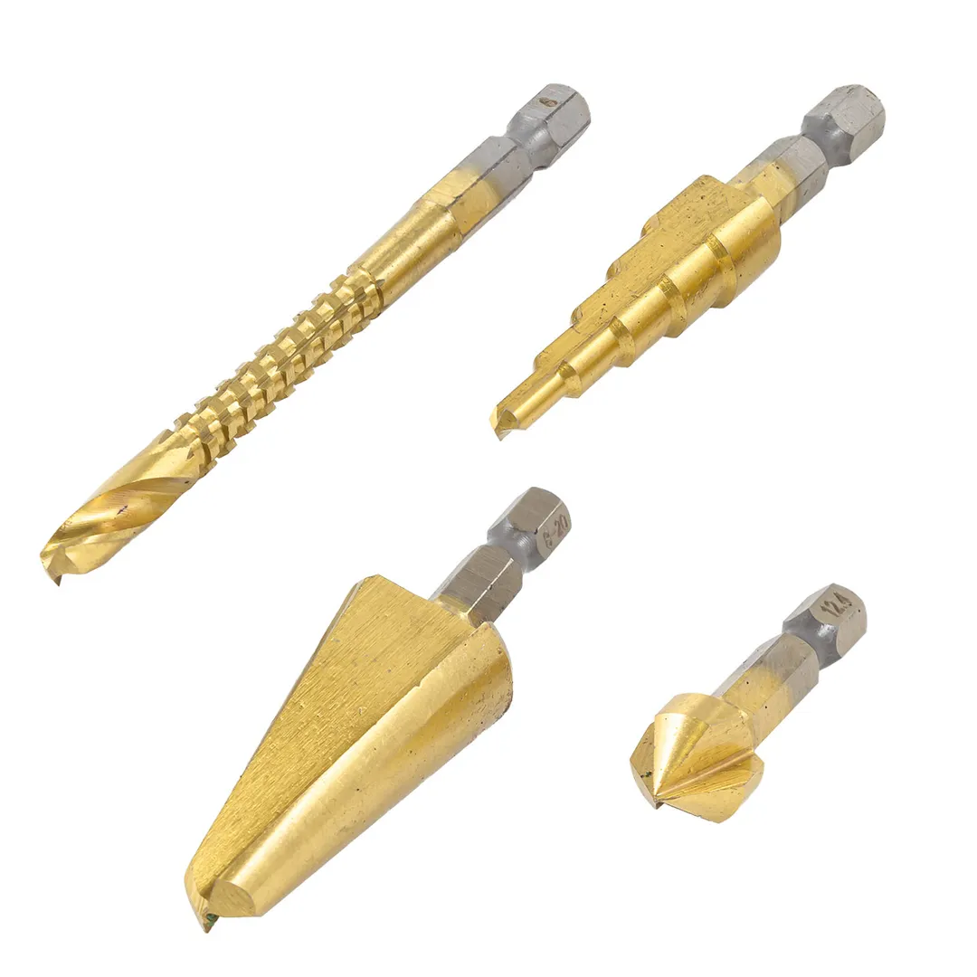 Набор сверл комбинированный HSS 424 4 пр. Forsage F-44705