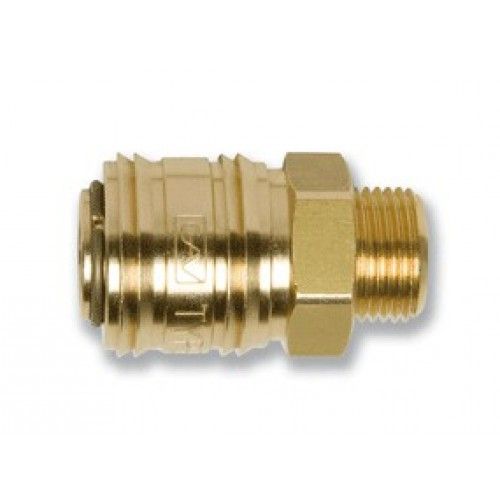 Быстросъёмное соединение с клапаном, "мама"-наруж. резьба 1/2" латунь Prowin S33-40SMB