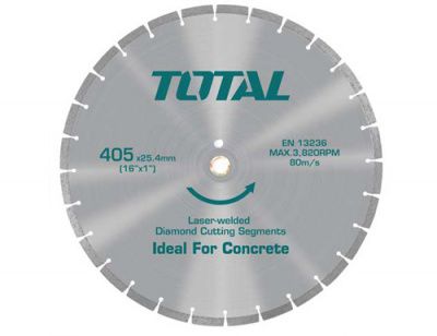 Алмазный диск (для резки асфальта) 405 мм TOTAL TAC2164051