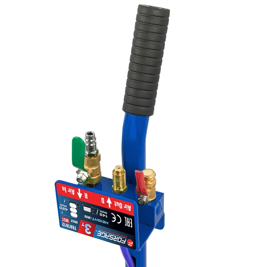 Домкрат подкатной пневматический 3 т, 145-420 мм Forsage F-TRA1812 MST