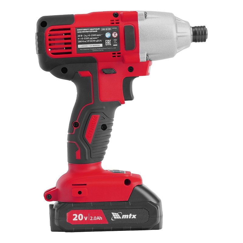 Винтоверт ударный аккумуляторный CIDS-20-280, Li-Ion, 20 В MTX 26580