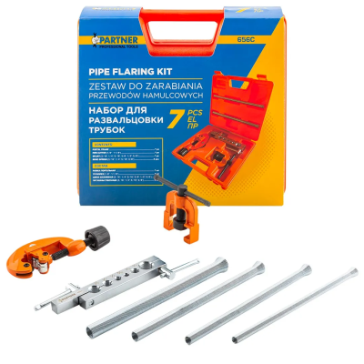 Набор для развальцовки трубок 7 пр Partner PA-656C