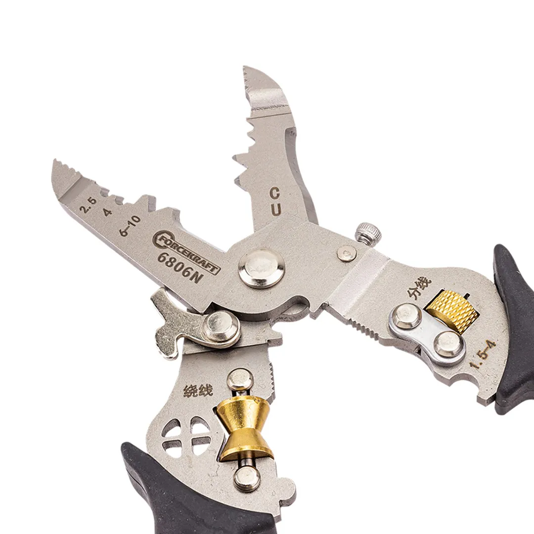 Плоскогубцы многофункциональные 10 в 1 175 мм ForceKraft FK-6806N